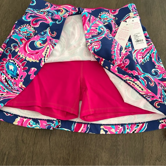Lilly Pulitzer Pink and Blue Mini Skirt - Picture 8 of 10